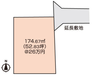 岡山市北区　土地　1373.6万円　ジェイネットワーク